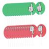 GALPADA Reusable Voting Paddles, 30 Pieces, 24 x 15 cm, Red and Green view 1