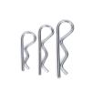 R-Clips, 520-Piece Stainless Steel R-Shaped Spring Cotter Pin Set, 1.2/1.8/2/3/4 mm, Silver view 2