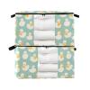 sanluoli Bed Sheet Storage Bags with Reinforced Handles, Clear Window, Closet and Drawer Organizer, 90 L, 2-Pack view 2