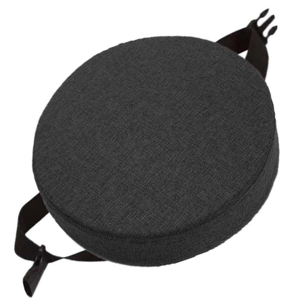 BLLMTEAR Round Chair Cushion, 25/30/35/40 cm Diameter, for Kitchen Stools/Bar Chairs - Premium Cover with Elastic Tie Straps and Safety Buckle (1.25 x 3 cm)