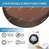BLLMTEAR Round Chair Cushion, 25/30/35/40 cm Diameter, for Kitchen Stools/Bar Chairs - Premium Cover with Elastic Tie Straps and Safety Buckle (1.25 x 3 cm) view 3