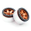JVRWSC RC Car Tires with Rims Compatible with Traxxas TRX4, SCX10, Axial, 4-Piece 1.9-Inch Alloy Beadlock Wheels, Hubs for 1/10 Crawler Cars (Color 1) view 2