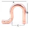 IDGTTLDF ID 28 x 1.0 mm Copper End-Feed P-Trap Pipe for Air Conditioning and Water Heaters view 2