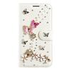 Samsung Galaxy S25 Plus Glitter PU Leather Wallet Case with 3D Butterfly and Pink Flowers view 3