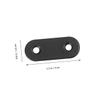 Stainless Steel Metal Mounting Plates, Repair Plates, 12-Piece Set, Black view 2