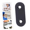 Stainless Steel Metal Mounting Plates, Repair Plates, 12-Piece Set, Black view 4