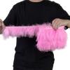 LXLAEOANG 1 m Fluffy Turkey Feather Fringe Trim, 10–15 cm, Pink 2 view 2