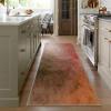 Siunwdiy Long Runner Rug 100 x 280 cm, Brown, Non-Slip, Washable view 3