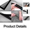Magnetic Window Fly Screen 123 x 106 cm, No-Drill Insect Net, Black view 4