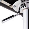 KANBUN Modern Swivel Bar Stool with Latex Cushion, Backrest and Footrest, Adjustable, 41 cm Base, White view 3