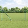 vidaXL Welded Wire Fence with Barbs 50 x 1 m Green Mesh view 2