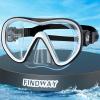 Findway Kids' Dive Mask, Swim Goggles with Nose Protection, Ages 4–16, 180° HD Panoramic View, Waterproof and Anti-Fog view 1