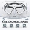 Findway Kids' Dive Mask, Swim Goggles with Nose Protection, Ages 4–16, 180° HD Panoramic View, Waterproof and Anti-Fog view 2