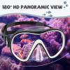 Findway Kids' Dive Mask, Swim Goggles with Nose Protection, Ages 4–16, 180° HD Panoramic View, Waterproof and Anti-Fog view 3