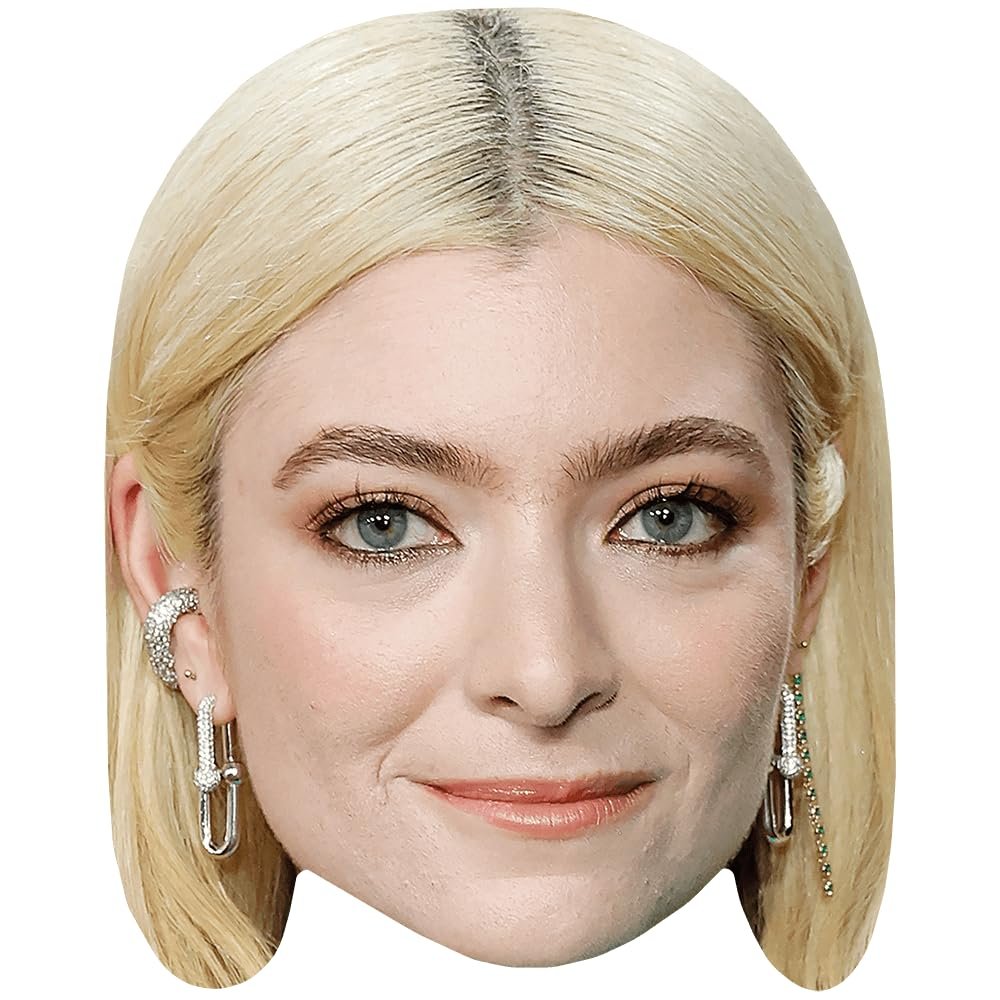 Lorde (Blonde Hair) Cardboard Mask