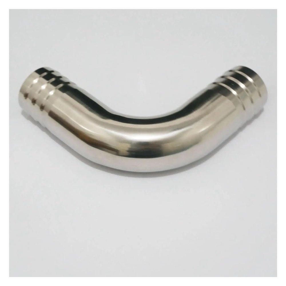 UYCUODLUY 63 mm (2.5 in) I.D. Hose Barb 304 Stainless Steel 90° Elbow Pipe Fitting Connector