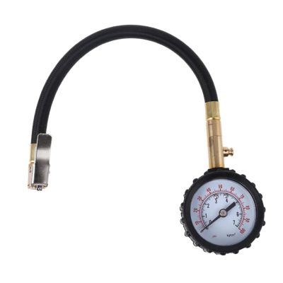 KONGMM Pressure Gauge, Professional Rapid Air-Down Tire Deflator Gauge, 100 PSI, with Special Chuck for Large 4x4 Off-Road Tires
