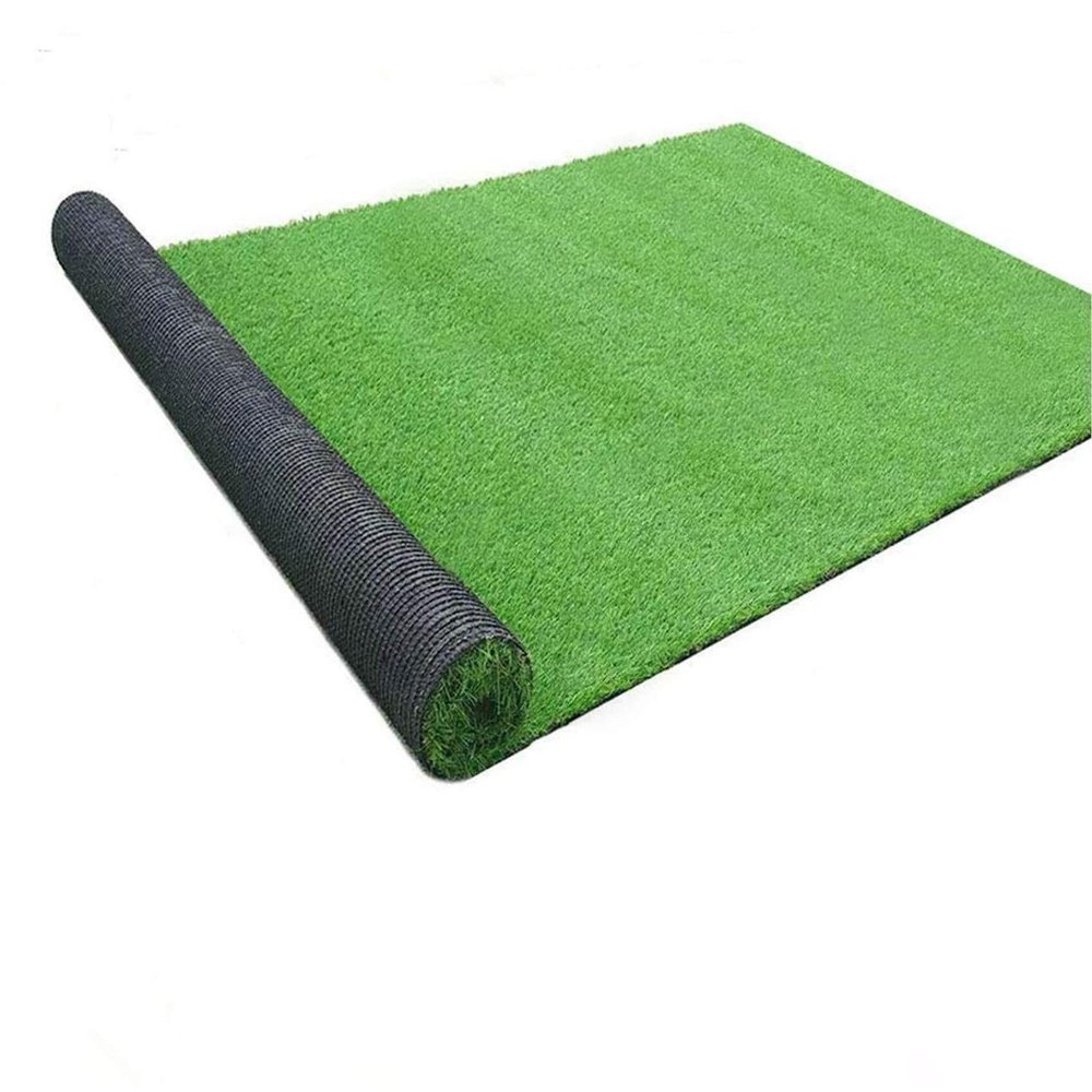 Aikimfuly Artificial Grass, 1.5 m x 2.4 m, Realistic Synthetic Mat for Indoor and Outdoor Use, Pet Landscaping, Artificial Carpet with Drainage Holes (1.2 x 1.8 m)