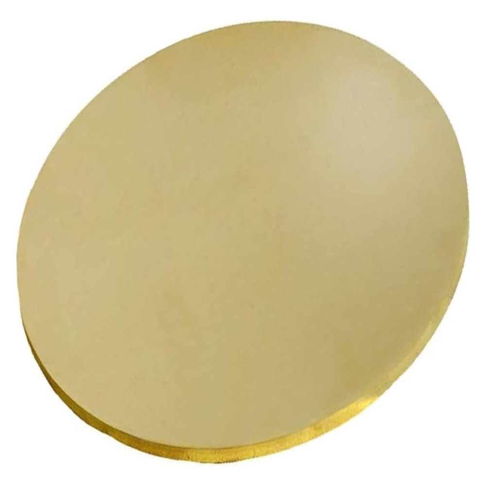 Round Copper Plate, Thin Brass Plate, 1.5 mm Thick, 250 mm Diameter, H62 Alloy
