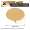 Round Copper Plate, Thin Brass Plate, 1.5 mm Thick, 250 mm Diameter, H62 Alloy view 2