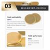 Round Copper Plate, Thin Brass Plate, 1.5 mm Thick, 250 mm Diameter, H62 Alloy view 4