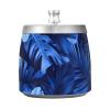 Lidded Ashtray for Home, Patio, Restaurant, Portable, Nonslip, Dark Blue view 1