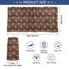 Men's Chinese-Style Shower Wrap, Elegant Floral Design, Red Coral Fleece, 152.4 x 71.1 cm view 3