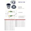 Series 155 Mechanical Seal for Water Pumps, Single Coil Spring, SiC-SiC-FKM, 1045 mm, 1 Piece (20 mm) view 2