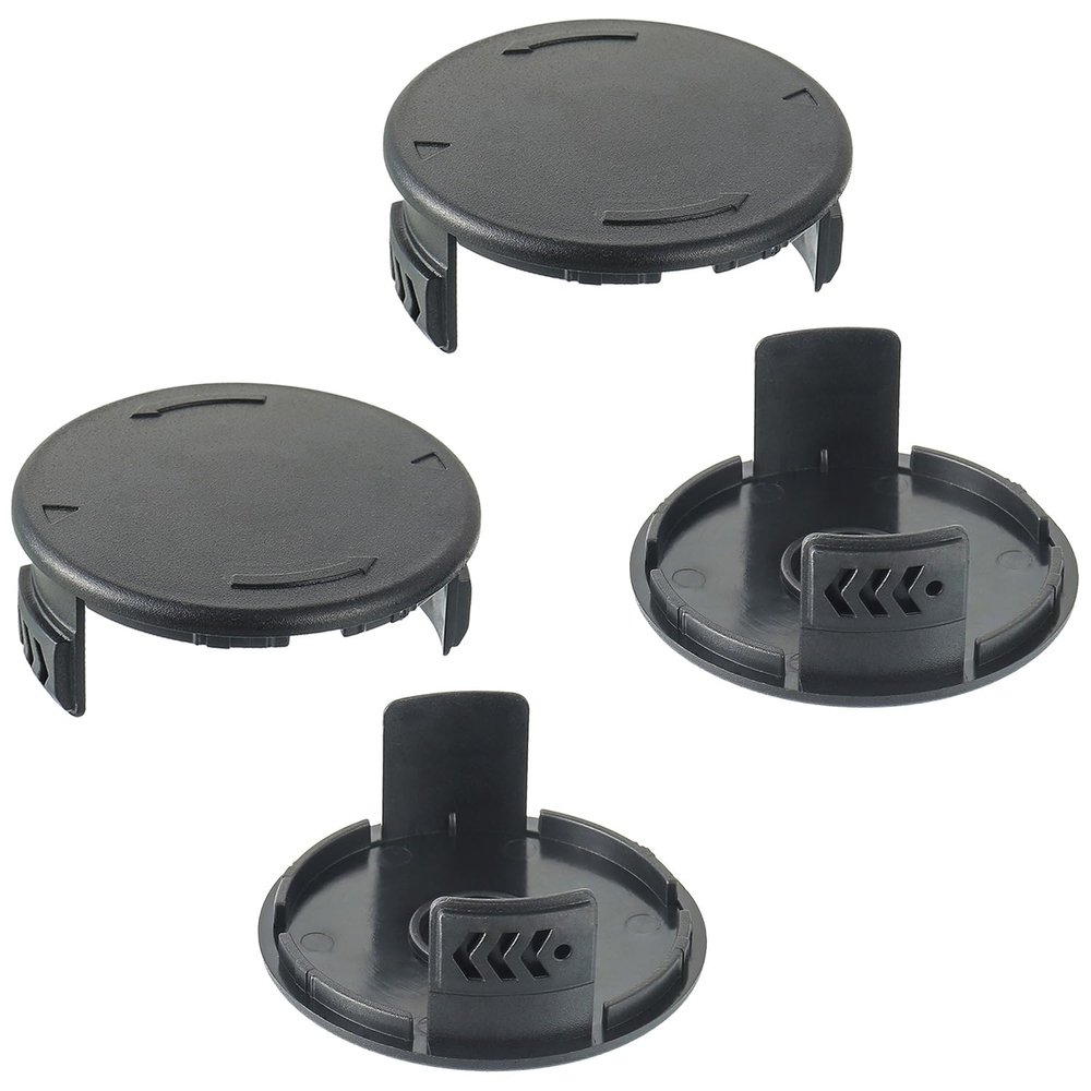 JAMHER 4-Piece Trimmer Spool Cap Set, Cordless Lawn Mower Replacement Part