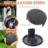 JAMHER 4-Piece Trimmer Spool Cap Set, Cordless Lawn Mower Replacement Part view 4