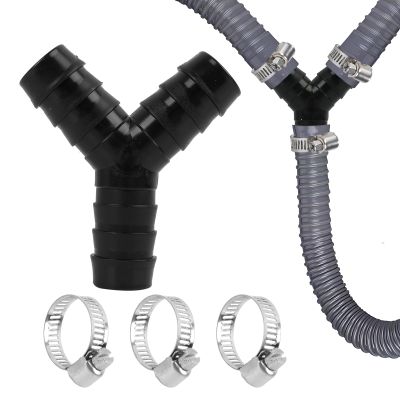 Y-Splitter 2-Way Water Connector with Dual Connection and Valve