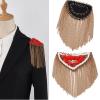 Uitndvyte Metal Chain Tassel Epaulet for Women's and Men's Uniform Decoration view 2