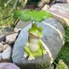 FUFRE Resin Frog Garden Decor with Umbrella view 4