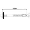 SKIR'CO 4-Pack Painted Self-Drilling Screws 5.5 x 285 mm with EPDM Washers for Sandwich Panels, Hex Head, Anthracite Gray RAL 7016 view 4