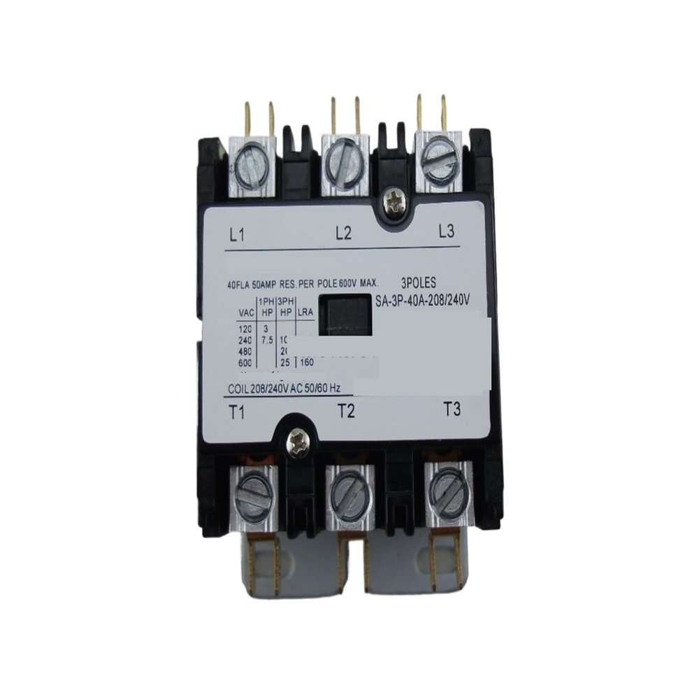 S2IZ5O SA-3P-40A-208/240V Definite-Purpose Contactor, 3-Pole, 40 FLA, 208/240V AC Coil