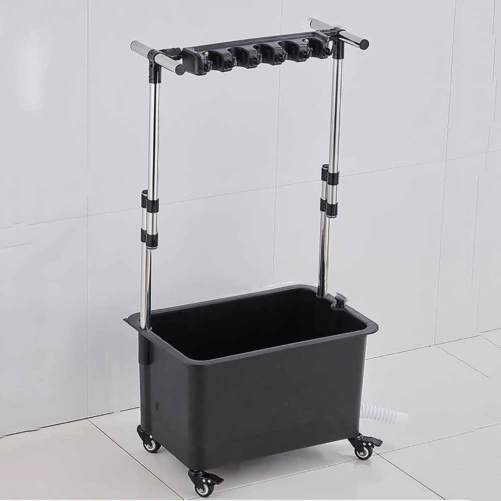 Broom and Mop Holder Utility Rack