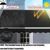 WDQUSLQQ Patio Awning Replacement Fabric Cover, 100% Polyester, UV-Resistant and Water-Resistant, 2.5 x 2 m, Black view 2