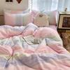 AShanlan Rainbow Pink Girls' Bedding Set, 155 x 220 cm view 1