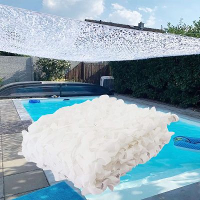 White Camouflage Shade Net 6 x 15 m, 210D Military Camo