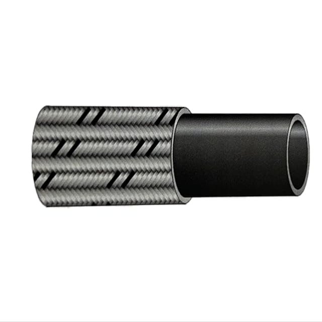 5 m NBR Nitrile Rubber Hose, Galvanized Steel Braid, 15.3 mm ID, ISO 6806