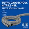 5 m NBR Nitrile Rubber Hose, Galvanized Steel Braid, 15.3 mm ID, ISO 6806 view 3