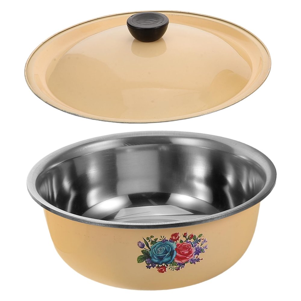 Abaodam Vintage Stainless Steel Mixing Bowl, 2,000 ml