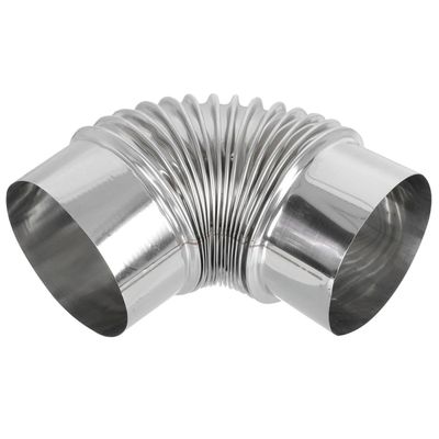 Holibanna Stainless Steel Chimney Exhaust Elbow Pipe