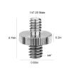OZXJW 1/4-Inch Male to 1/4-Inch and 3/8-Inch Female Camera Screw Adapter, 1-Pack view 2