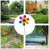 Sunflower Wind Spinner 63 cm, Reflective Decorative Pinwheel view 4
