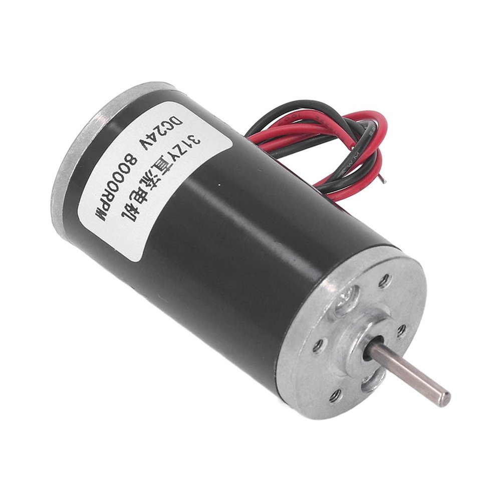 31ZY High-Torque 24 V Permanent-Magnet Metal Gear Motor for CW/CCW Rotation, Fans, Heaters, Toys and More (8,000 RPM)