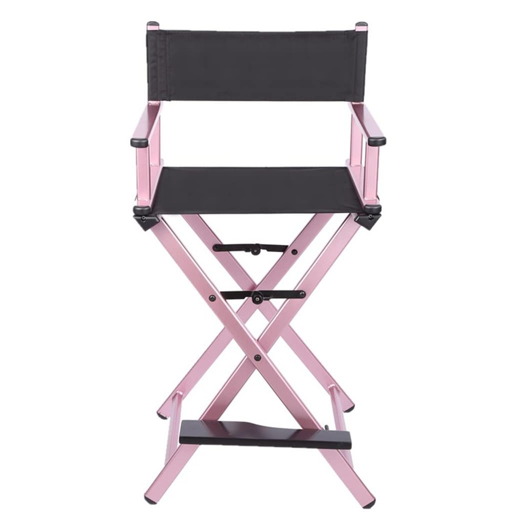 MZBDYYF Portable Folding Aluminum Chair, Professional Makeup Artist Chair with Durable Frame and Quick-Folding Design for Film Sets, Salons, and Events