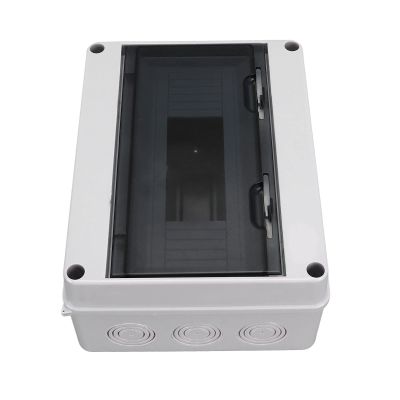 IP65 Waterproof 12-Way Electrical Distribution Box with Transparent Cover