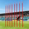 FORZA Telescopic Slalom Poles | Adjustable 8-Pack Training Poles for Sports Drills and Agility (Base, Red) view 1
