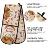 Quteprint Fall Harvest Maple Double Oven Mitt, Heat-Resistant, 17.8 x 88.9 cm view 4